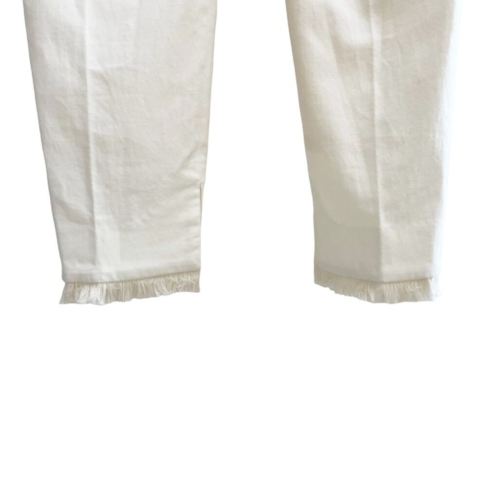 ZADIG & VOLTAIRE Prune Frange White Straight Leg Fringe Pants Small 36 - Picture 4 of 10